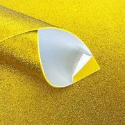 Фоамиран глиттерный НА КЛЕЮ №06 Золото