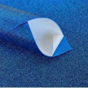 Фоамиран глиттерный НА КЛЕЮ №12 Синий