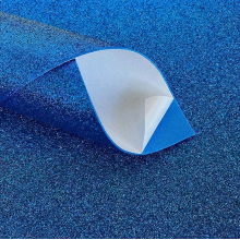 Фоамиран глиттерный НА КЛЕЮ №12 Синий Фоамиран глиттерный НА КЛЕЮ №12 Синий