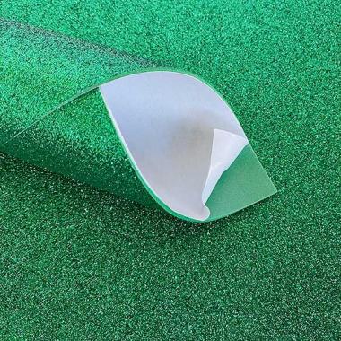 Фоамиран глиттерный НА КЛЕЮ №13 Зелёный