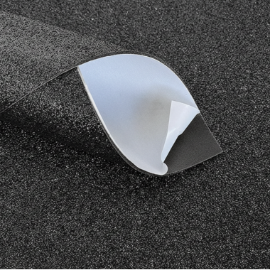 Фоамиран глиттерный НА КЛЕЮ №14 Чёрный