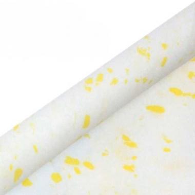 Фоамиран зефирный №57 Бело-жёлтый