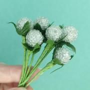 Ягоды КРУГЛЫЕ белый 1.5см (6шт)