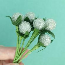 Ягоды КРУГЛЫЕ белый 1.5см (6шт) Ягоды КРУГЛЫЕ белый 1.5см (6шт)