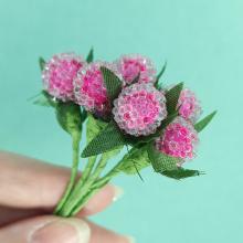 Ягоды КРУГЛЫЕ малиновый 1.5см (6шт) Ягоды КРУГЛЫЕ малиновый 1.5см (6шт)