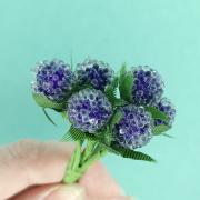 Ягоды КРУГЛЫЕ фиолетовый 1.5см (6шт)