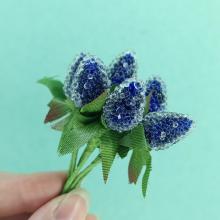 Ягоды МАЛИНЫ синий 1.5см (6шт) Ягоды МАЛИНЫ синий 1.5см (6шт)