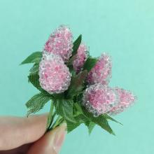 Ягоды МАЛИНЫ розовый 1.5см (6шт) Ягоды МАЛИНЫ розовый 1.5см (6шт)