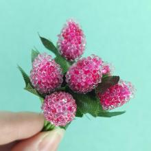 Ягоды МАЛИНЫ малиновый 1.5см (6шт) Ягоды МАЛИНЫ малиновый 1.5см (6шт)