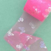 Фатин Бабочки 5.5см, розовый