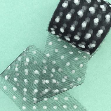 Фатин Горошек 5.5см, сиреневый