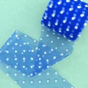 Фатин Горошек 5.5см, синий