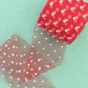 Фатин Горошек 5.5см, красный