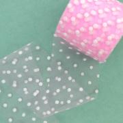 Фатин Горошек 5.5см, светло-розовый