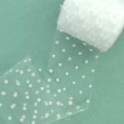 Фатин Горошек 5.5см, белый