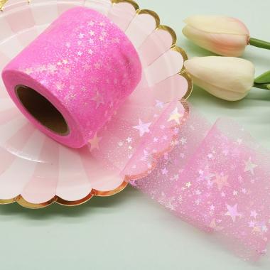 Фатин Млечный путь 5.5см, розовый