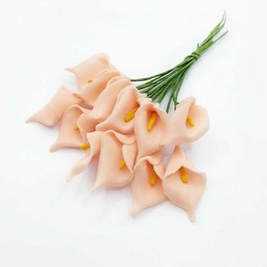 Каллы из фоамирана Персиковый