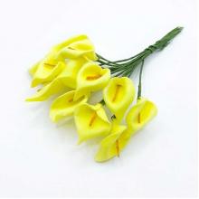 Каллы из фоамирана Желтый