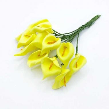 Каллы из фоамирана Желтый