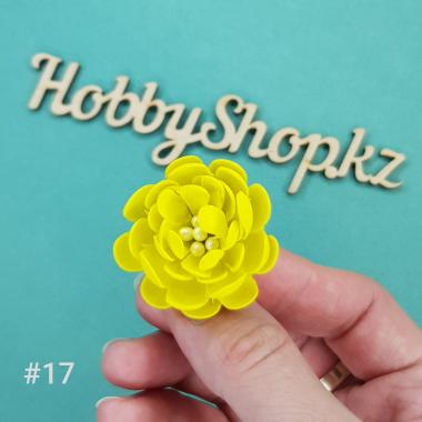 Хризантема из фоамирана №17