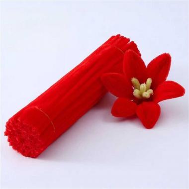 Проволока синельная, красный