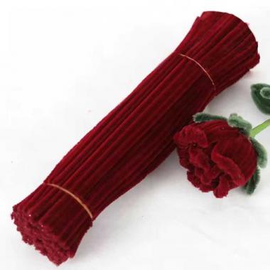 Проволока синельная, бордовый