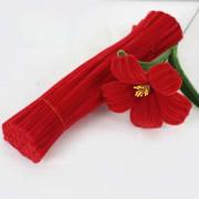 Проволока синельная, тёмно-красный