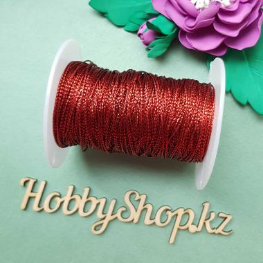Шнур декоративный 1мм Красный
