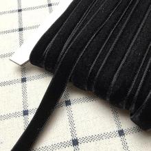 Лента бархатная 1см Чёрный