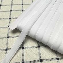 Лента бархатная 1см Белый