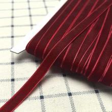 Лента бархатная 1см Бордовый