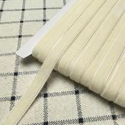 Лента бархатная 1см №02 Молочный