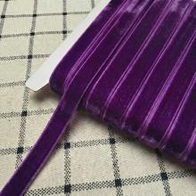 Лента бархатная 1см Фиолетовый