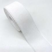 Лента бархатная 3.8см №01 Белый