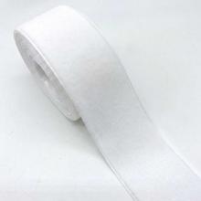 Лента бархатная 3.8см №01 Белый