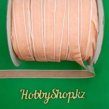 Лента бархатная 2см Персиковый