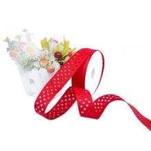 Лента перфорация 2.5см Звезды, красный