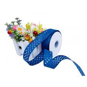 Лента перфорация 2.5см Звезды, тёмно-синий