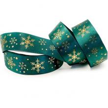 Лента атласная Новый год №05, 2.5см