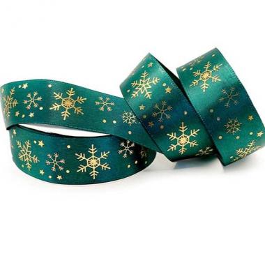 Лента атласная Новый год №05, 2.5см