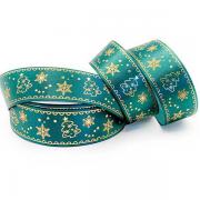 Лента атласная Новый год №06, 2.5см