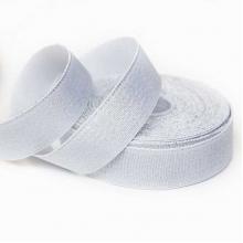 Лента репсовая ЛЮРЕКС 2.5см Серебро