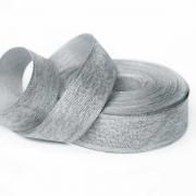 Лента репсовая ЛЮРЕКС 2.5см Серый