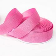 Лента репсовая ЛЮРЕКС 2.5см Розовый