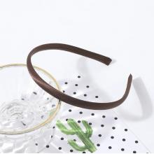 Ободок атлас 1см, №08 Коричневый