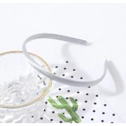 Ободок атлас 1см, №01 Серебро