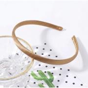 Ободок атлас 1см, №09 Светло-коричневый