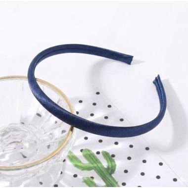 Ободок атлас 1см, №10 Синий