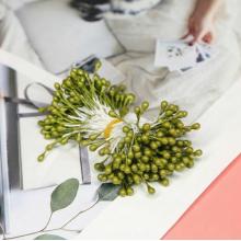 Тычинки Капля 3мм №33 Оливковый (50шт)