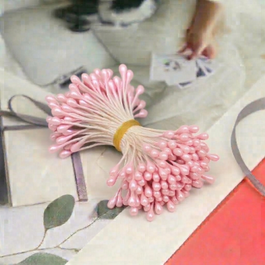 Тычинки Капля 3мм №03 Светло-розовый (50шт)